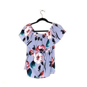 Floral off the shoulder top
